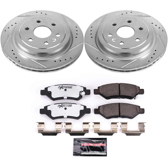 PowerStop Z26 Street Performance Ceramic Brake Pad and Drilled & Slotted Rotor K