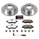 PowerStop Z36 Carbon-Fiber Ceramic Brake Pad with Drilled and Slotted Rotor Kit