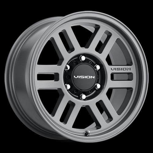 16x8 Vision 355 Manx 2 Overland Satin Grey 6x139.7 6x5.5 ET0 Wheel Rim