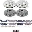 PowerStop OE Stock Replacement Low-Dust Ceramic Brake Pad and Rotor Kit