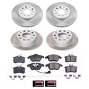 PowerStop Semi-Coated Rotor and Low-Dust Ceramic Brake Pad Kit