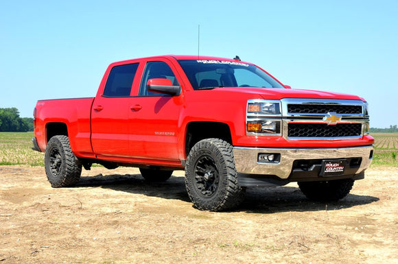 Rough Country 2" Leveling Kit Aluminum Red For Chevy GMC 1500 07-20