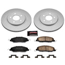 PowerStop Genuine Geomet Coated Rotor and Low-Dust Ceramic Brake Pad Kit