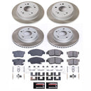PowerStop Semi-Coated Rotor and Low-Dust Ceramic Brake Pad Kit