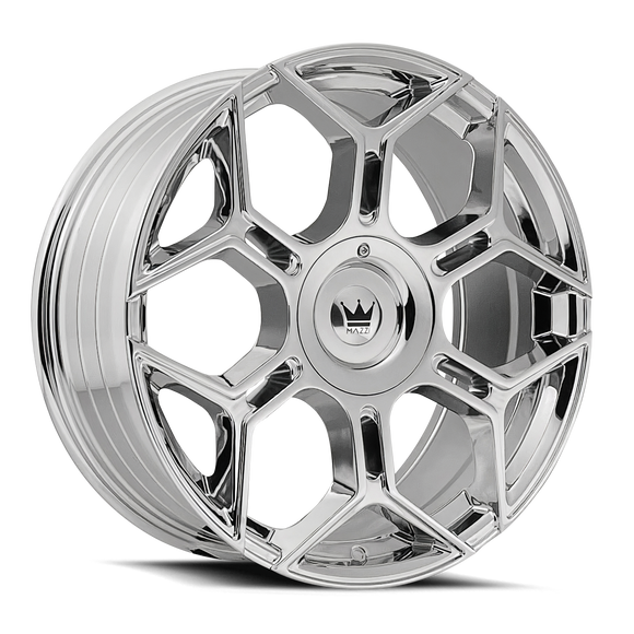 20x8.5 Mazzi 379 Libra Chrome 5x112 5x120 ET35 Wheel Rim