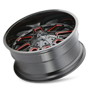 18X9 Mayhem Cogent Black-Red Wheel/Rim 5x127 ET0 8107-8952BTR