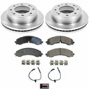 PowerStop OE Stock Replacement Low-Dust Ceramic Brake Pad and Rotor Kit