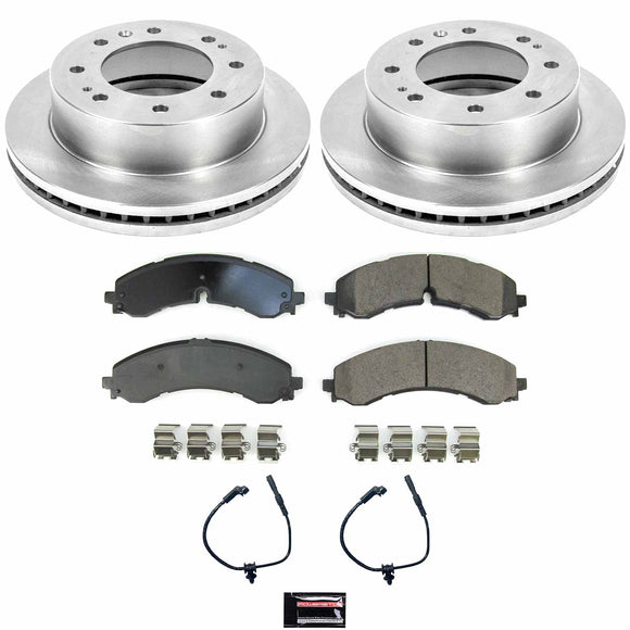 PowerStop OE Stock Replacement Low-Dust Ceramic Brake Pad and Rotor Kit