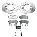 PowerStop Z36 Carbon-Fiber Ceramic Brake Pad with Drilled and Slotted Rotor Kit