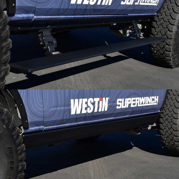 Westin Pro-e Electric Running Boards Textured Black Aluminum 29-24195