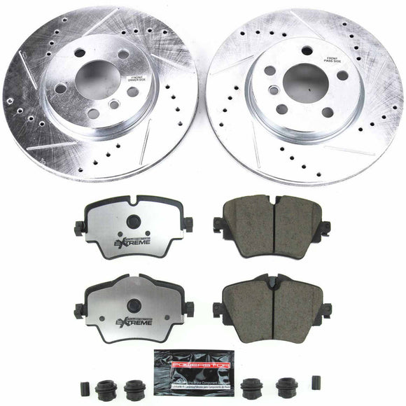 PowerStop Z26 Street Performance Ceramic Brake Pad and Drilled & Slotted Rotor K