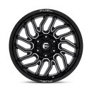 20x9 Fuel Off-Road D807 Hurricane Black 6x139.7 ET20 CB106.1 Wheel Rim