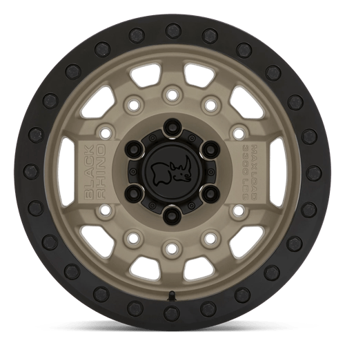 17X8.5 Black Rhino AVENGER Beadlock D-SAND BLK-HDW 6X139.7 ET-30 wheel/rim
