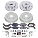 PowerStop Z23 Daily Driver Carbon-Fiber Ceramic Pads Drilled & Slotted Rotor & C