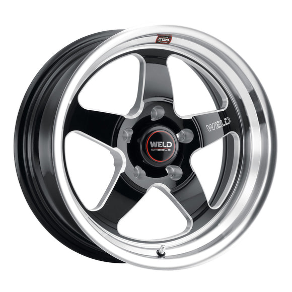 17x8 WELD Performance Ventura Gloss Black Milled 5x127 5x5 ET0 Wheel Rim