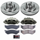 PowerStop OE Stock Replacement Low-Dust Ceramic Brake Pad, Rotor and Caliper Kit