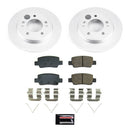 PowerStop Genuine Geomet Coated Rotor and Low-Dust Ceramic Brake Pad Kit