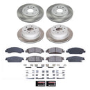 PowerStop Semi-Coated Rotor and Low-Dust Ceramic Brake Pad Kit