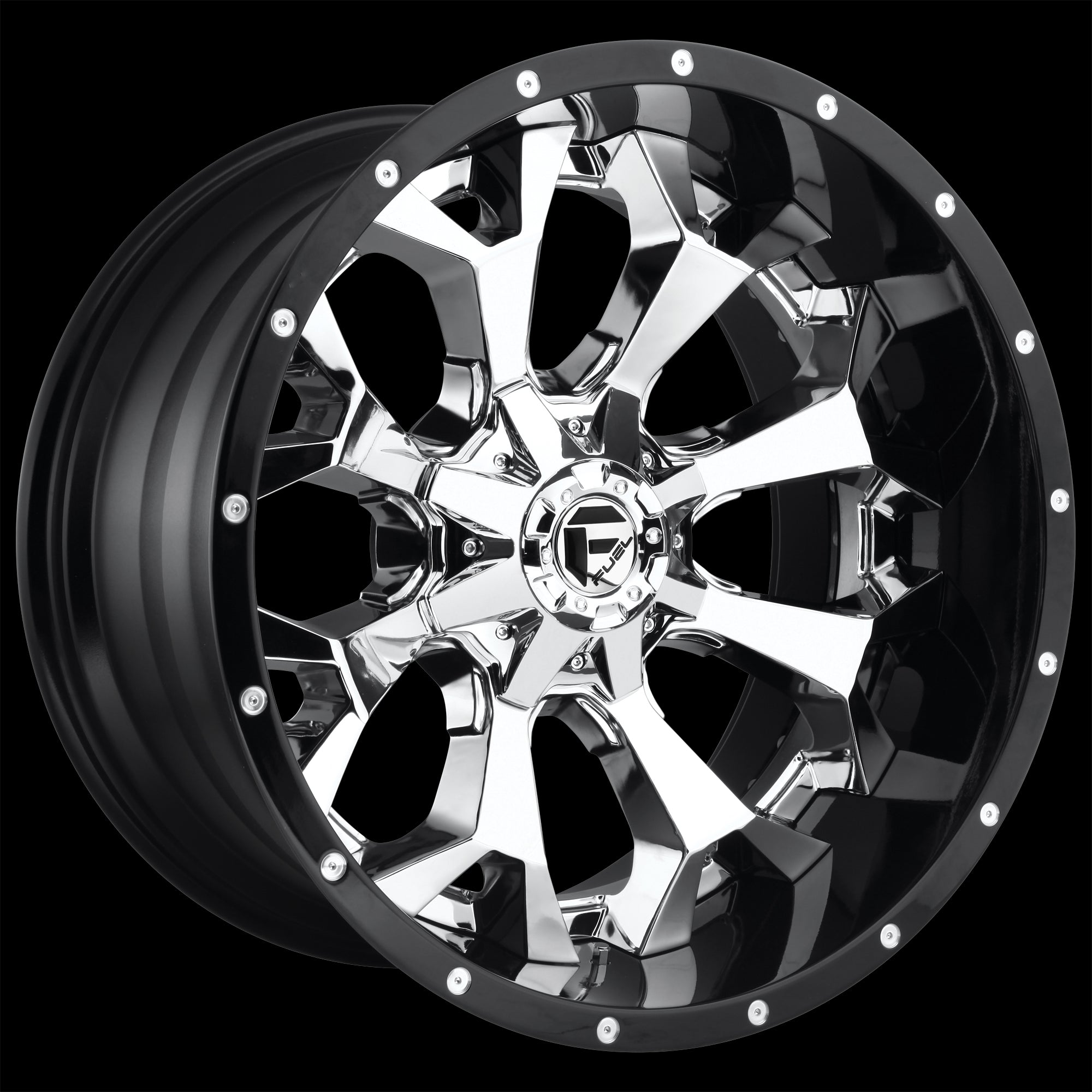 20X10 Fuel D246 Assault Chrome/GBL 6X135/6X139.7 ET-18 wheel/rim