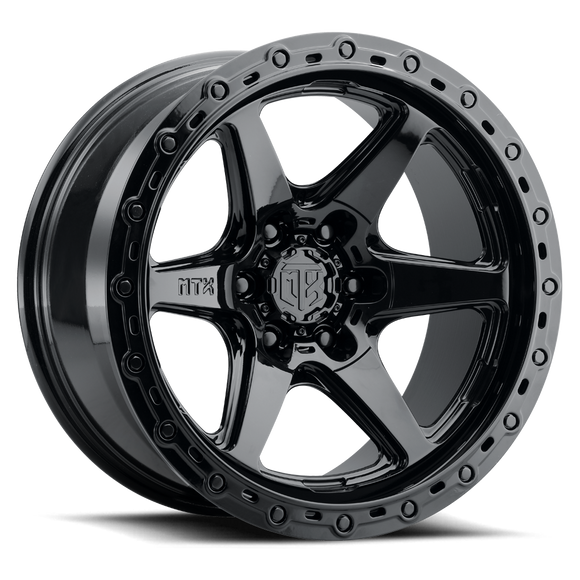 22x10 MTX Spitfire 6 Gloss Black 6x135 ET-18 CB87.1 Wheel