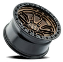 17x9 Arena Wheel Hustle Smoked Bronze Center Satin Black Lip 5x127 ET0 CB71.5