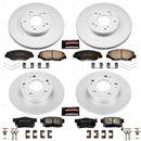 PowerStop Genuine Geomet Coated Rotor and Low-Dust Ceramic Brake Pad Kit