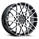 18x8 Vision 474 Recoil Black Machined Face 5x108 5x4.25 ET38 Wheel Rim
