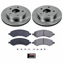 PowerStop OE Stock Replacement Low-Dust Ceramic Brake Pad and Rotor Kit