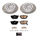 PowerStop Semi-Coated Rotor and Low-Dust Ceramic Brake Pad Kit