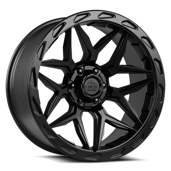 20x9 Lock Off-Road Matrix Matte Black 5x127 5x139.7 5x5 5x5.5 ET0 Wheel