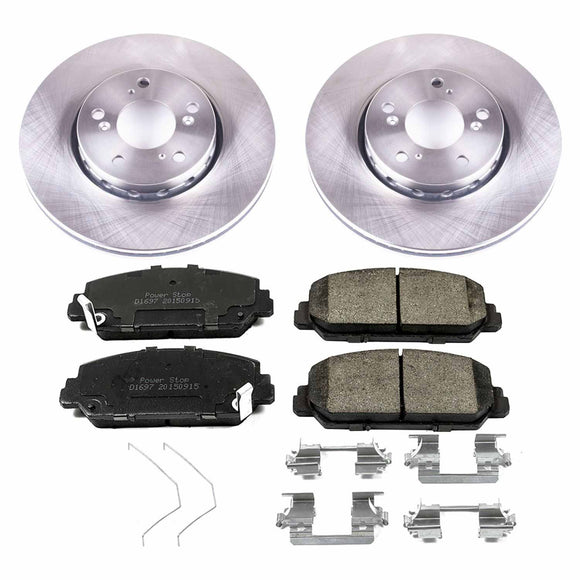 PowerStop OE Stock Replacement Low-Dust Ceramic Brake Pad and Rotor Kit