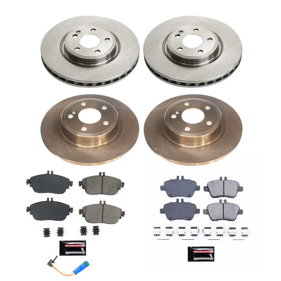 PowerStop OE Stock Replacement Low-Dust Ceramic Brake Pad and Rotor Kit