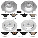 PowerStop Genuine Geomet Coated Rotor and Carbon-Fiber Ceramic Brake Pad Kit