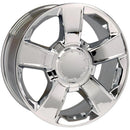 20" Replica Wheel CV76 Fits Chevrolet Tahoe Rim 20x9 Chrome Wheel