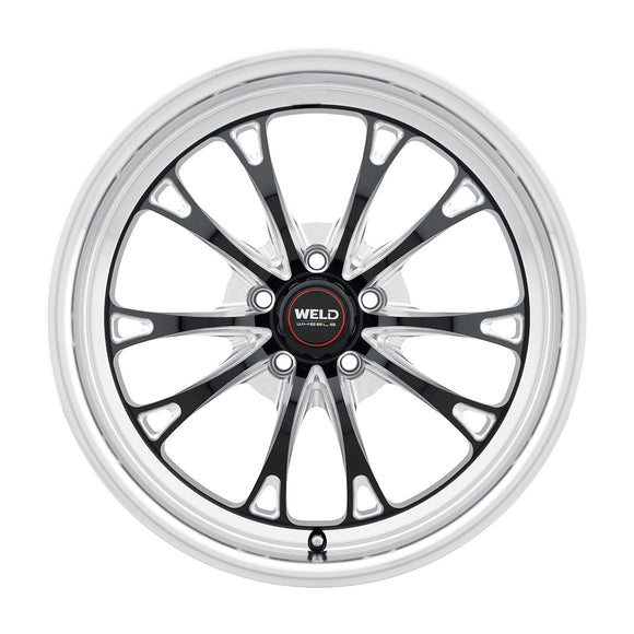 18x5 WELD Performance Belmont Drag Black Milled 5x120 ET-23 CB78.1 Wheel Rim