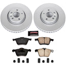 PowerStop Genuine Geomet Coated Rotor and Carbon-Fiber Ceramic Brake Pad Kit