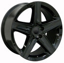 20" Replica Wheel JP06 Fits Jeep Grand Cherokee Rim 20x9 Black Wheel