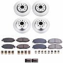 PowerStop Genuine Geomet Coated Rotor and Low-Dust Ceramic Brake Pad Kit