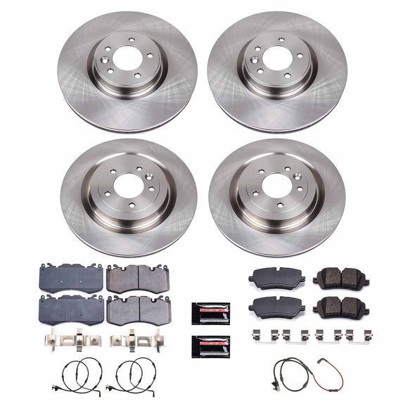 PowerStop OE Stock Replacement Low-Dust Ceramic Brake Pad and Rotor Kit