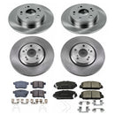 PowerStop OE Stock Replacement Low-Dust Ceramic Brake Pad and Rotor Kit