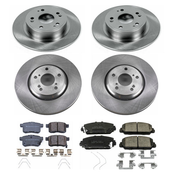PowerStop OE Stock Replacement Low-Dust Ceramic Brake Pad and Rotor Kit