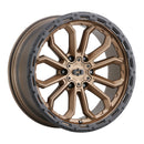 18x9 Vision 405 Korupt Satin Bronze Wheel 6x139.7 ET-12 CB106.2