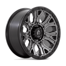 20x9 Fuel Off-Road D825 Traction Matte Gunmetal Black Ring 6x139.7 ET1 Wheel