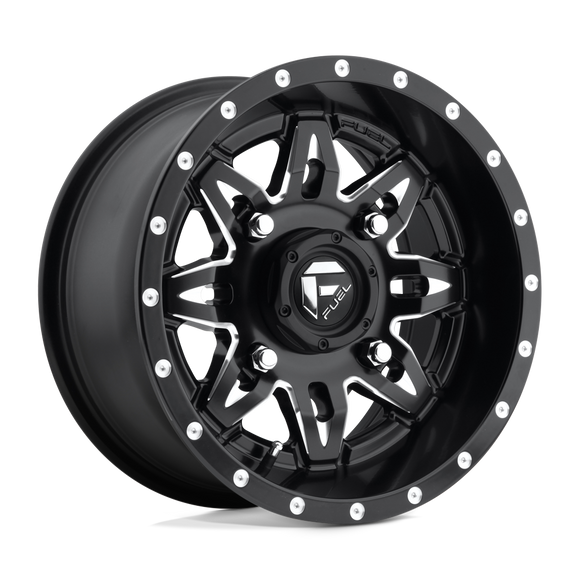 14X7 Fuel UTV D567 LETHAL Matte Black Milled 4X156 ET13 wheel/rim