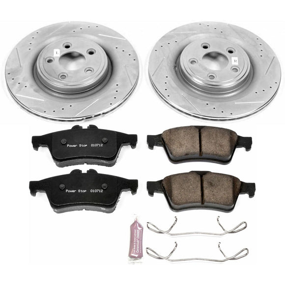 PowerStop Z23 Daily Driver Carbon-Fiber Ceramic Brake Pad and Drilled & Slotted