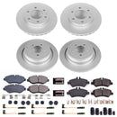 PowerStop Genuine Geomet Coated Rotor and Carbon-Fiber Ceramic Brake Pad Kit