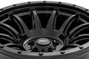 18x9 Rough Country 90 Series Gloss Black 6x5.5 ET-12 Wheel Rim