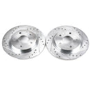 PowerStop Evolution Drilled Slotted Rotors Pair Rear For Chrysler Town Country