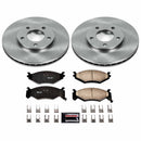 PowerStop OE Stock Replacement Low-Dust Ceramic Brake Pad and Rotor Kit