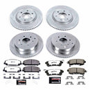 PowerStop Z36 Carbon-Fiber Ceramic Brake Pad with Drilled and Slotted Rotor Kit